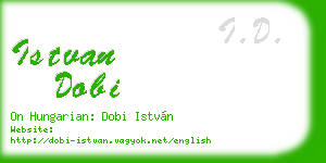 istvan dobi business card
